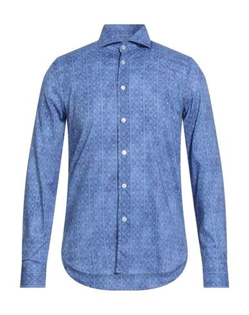 Man Shirt Blue Size 15 ½ Cotton, Elastane