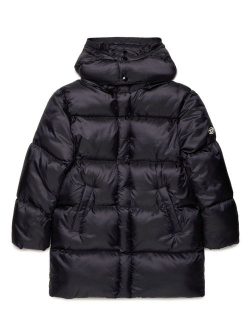Hooded padded jacket - Black