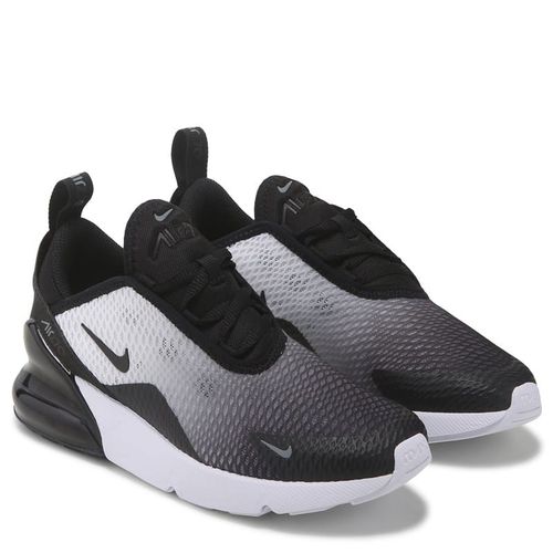Kids' Air Max 270 Sneaker Little Kid Shoes (Black/White/Grey)