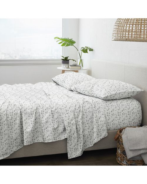 Bontanical 4Pc Flannel Sheet Set