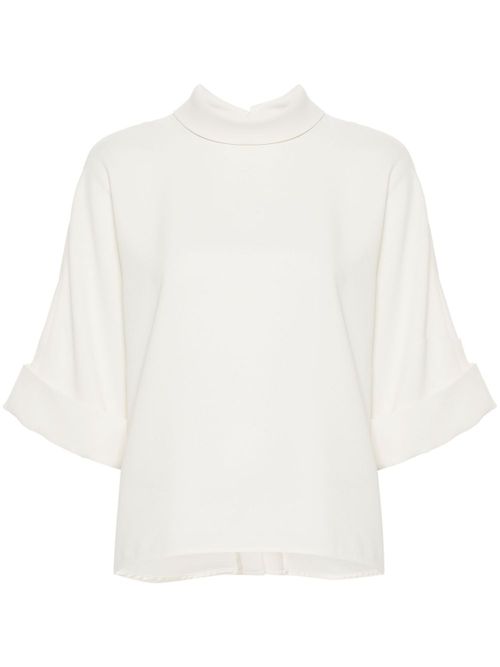 Bailee crepe blouse - Neutrals