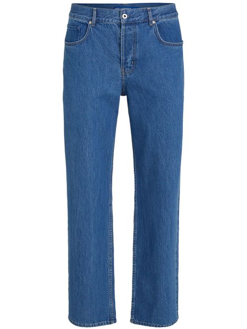 Mid-rise wide-leg jeans - Blue
