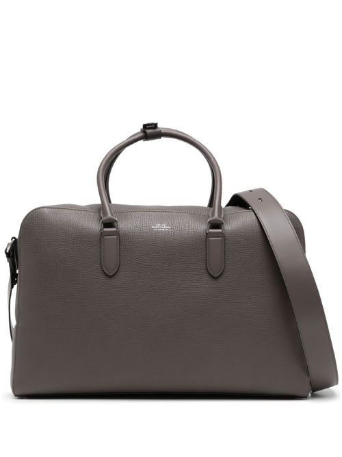 Soft Travel leather bag - Grey