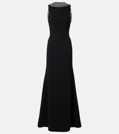 Embellished cady gown