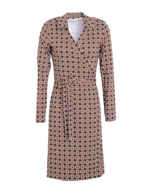 Woman Mini dress Brown Size 8 Polyamide, Elastane