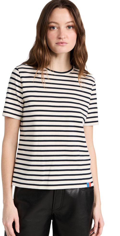 Modern Short Sleeve Tee Cream/Navy