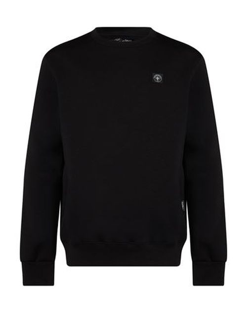 Man Sweatshirt Black Size XL Cotton, Polyester