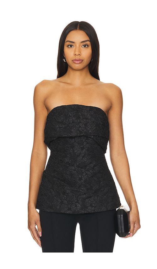 SIMKHAI Gael Top en Black.  4. Also en