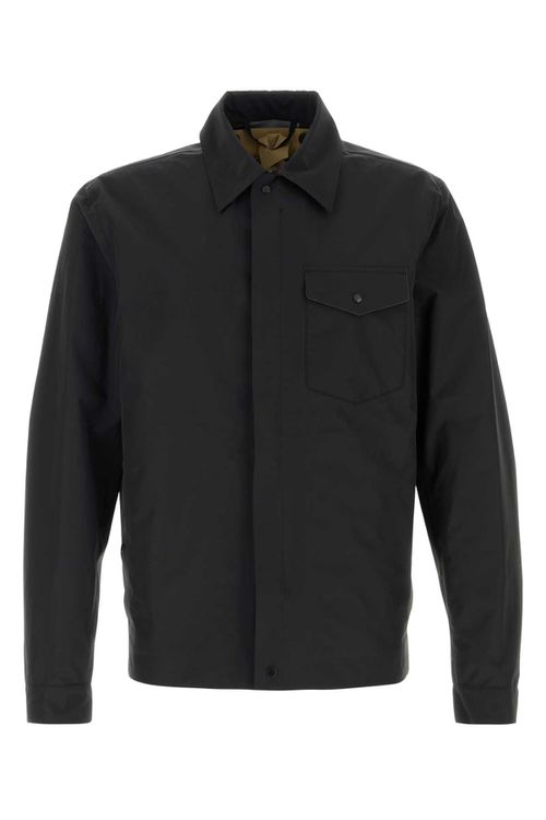 Black Nylon Blend Bonded Shirt