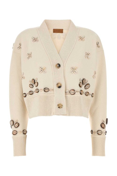 Ivory Silk Blend Oversize Ocean Dream Cardigan