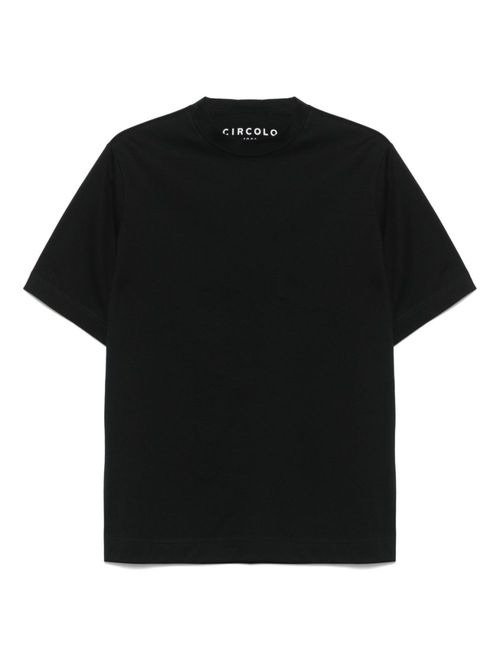 Black Crewneck Cotton T-shirt