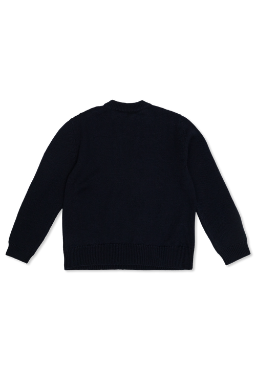 Sweater With Logo, Unisex, Navy Blue
