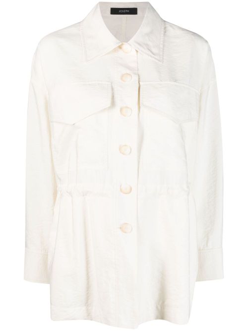 Welbeck drawstring shirt jacket - Neutrals