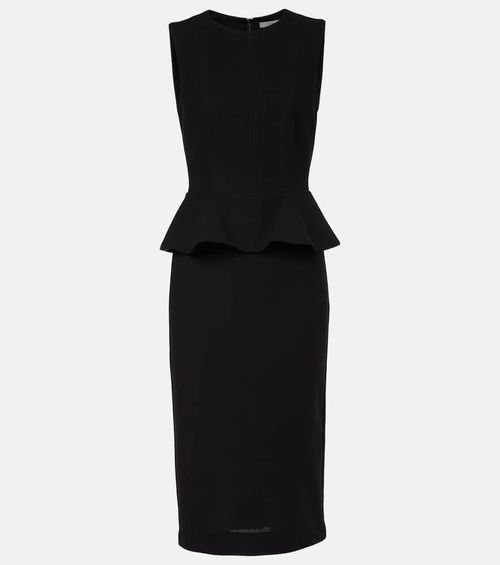 Cosmos peplum jersey midi dress