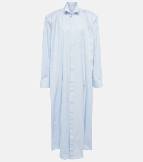 Deconstructed cotton shirt dress