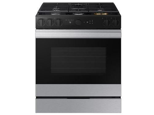 Bespoke 6.0 cu. ft. Smart Slide-In Gas Range with Air Sous Vide & Air Fry in Stainless Steel(NSG6DG8500SRAA)