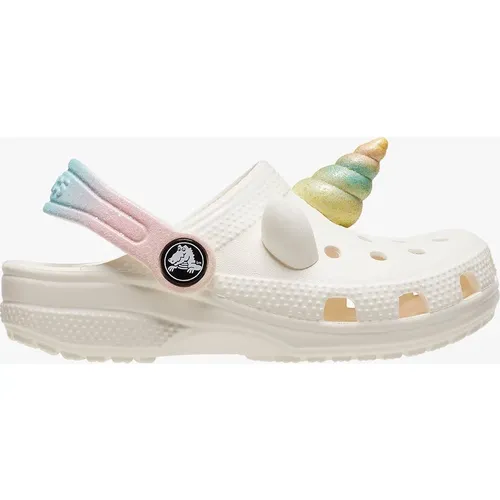 Crocs 209701- CLASSIC IAM RAINBOW UNICORN Unisex Kids Clogs Chalk - White - : small kid
