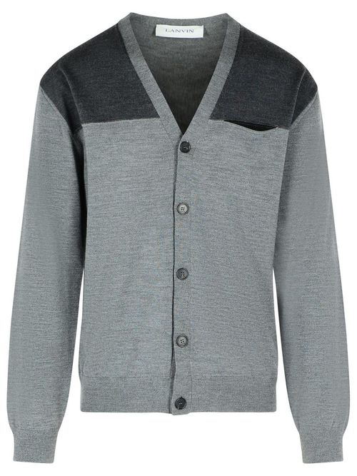 Grey Wool Cardigan