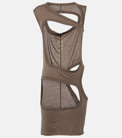 DRKSHDW cutout cotton jersey top