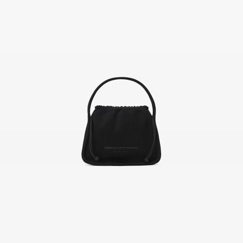 Women's Ryan Small Bag In Ribbed Knit  Black
