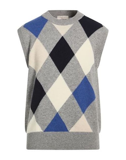 Man Sweater Light grey Size L Merino Wool, Cashmere