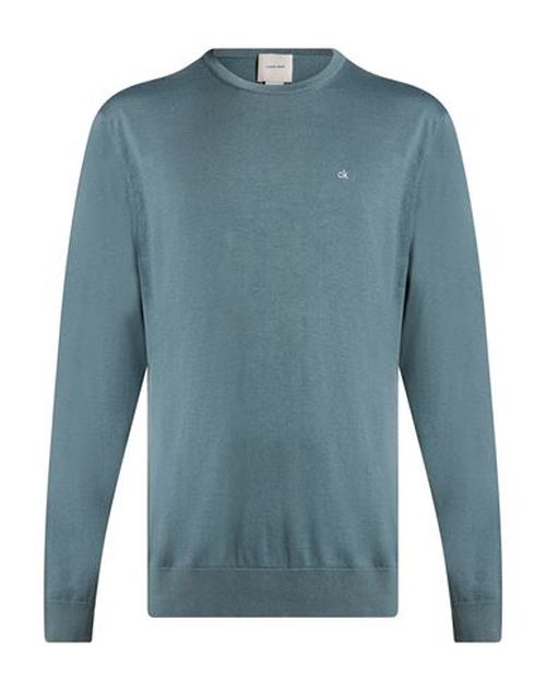 Man Sweater Slate blue Size S Cotton, Silk