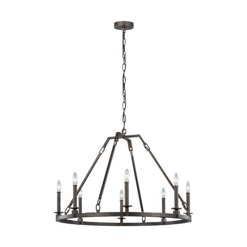 Visual Comfort Studio Landen 8-Light Chandelier in Smith Steel by Sean Lavin
