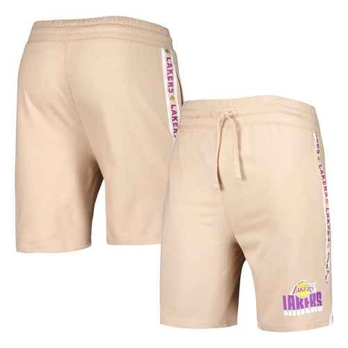 Men's Tan Los Angeles Lakers Team Stripe Shorts