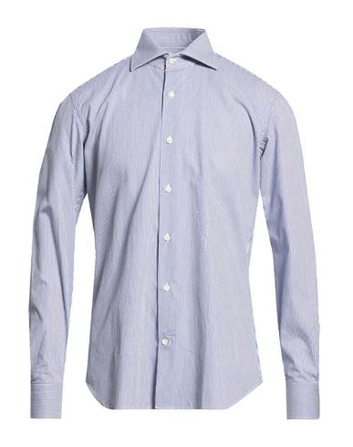 Man Shirt Blue Size 16 Cotton