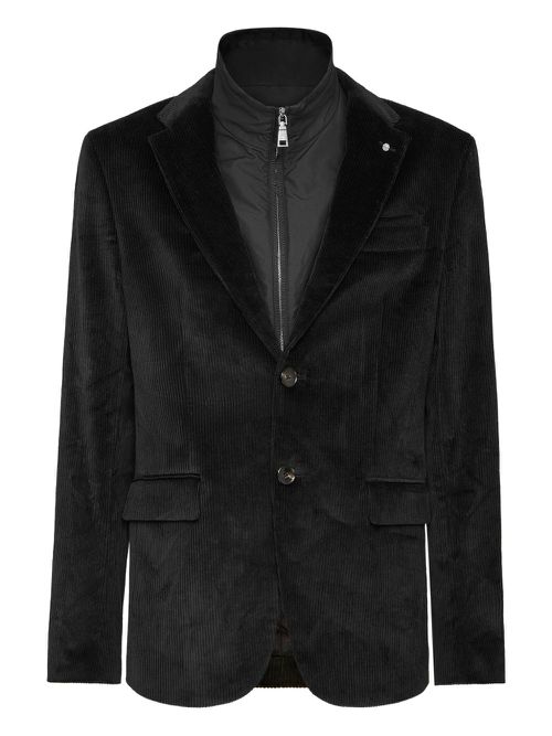 Corduroy blazer - "02 black"