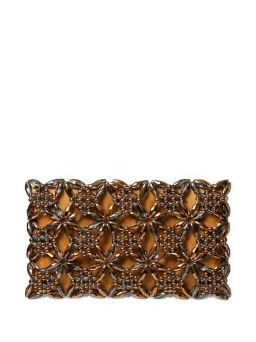 Rhea clutch bag - Brown