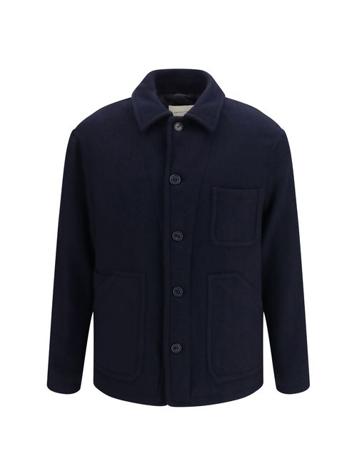 Wool Work Shirt Jacket — Navy