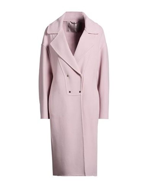 Woman Coat Pink Size 10 Virgin Wool, Polyamide
