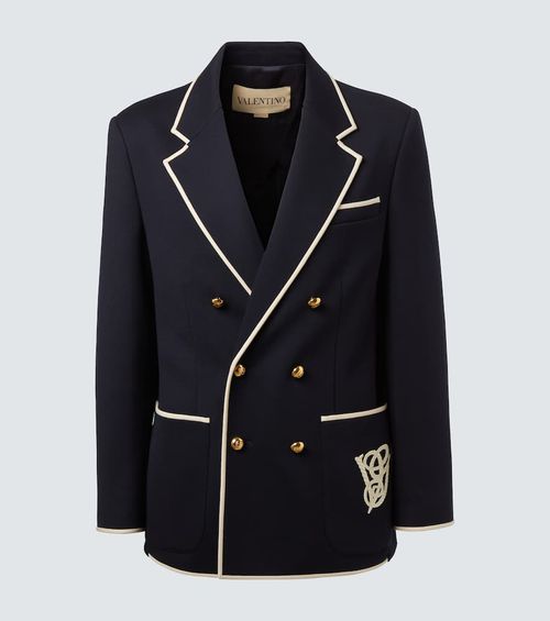 Wool jersey blazer