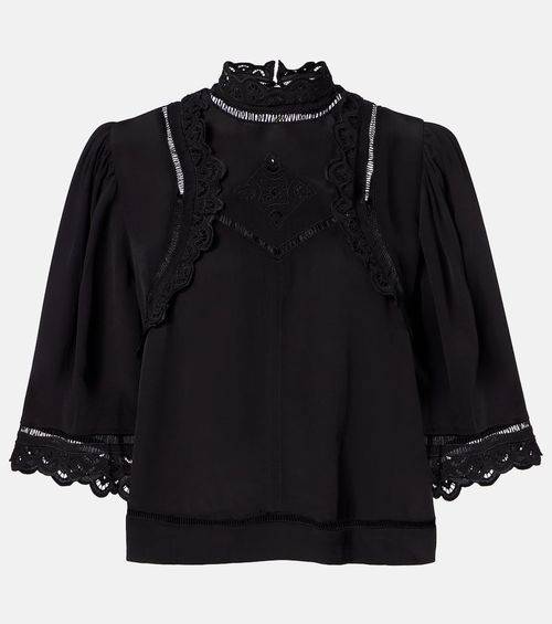 Frany broderie anglaise crêpe top