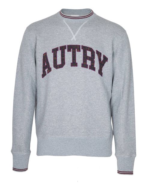 Cotton Sweatshirt With Embossed Logo