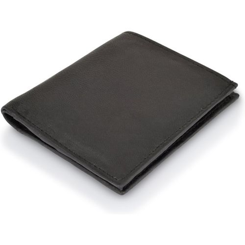 Woodland Leathers Mens Leather Black 8 Credit Card Slot RFID Bi Fold Wallet - One