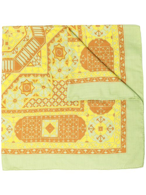 1981 pre-owned Arabia print scarf - Yellow