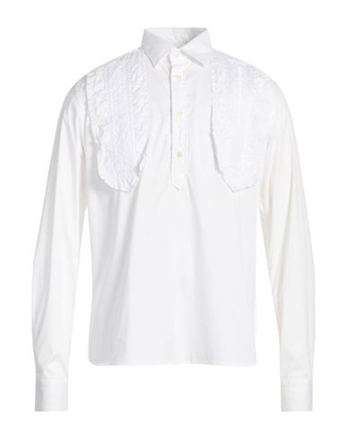 Man Shirt White Size 15 ¾ Cotton, Elastane