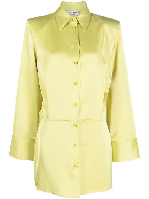 Single-breasted shirtdress - Green