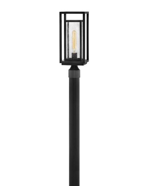 Black LED Post Top or Pier Mount Lantern from the Republic Collection