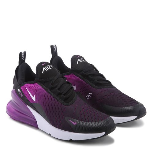 Kids' Air Max 270 Sneaker Big Kid Shoes (Black/Purple)