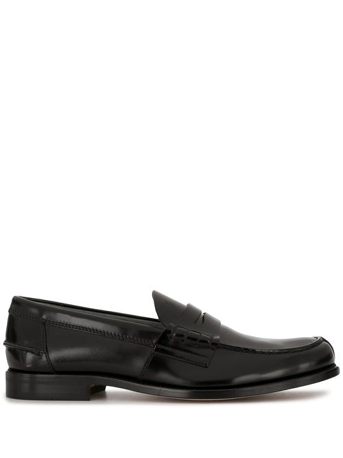 Leather loafers - Black