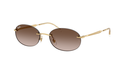 Ray-Ban Unisex Sunglass RB3767 - Frame color: Arista Gold, Lens color: Gradient Brown
