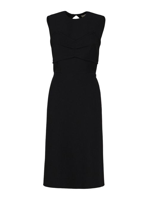 Dress with inlay and back cut out