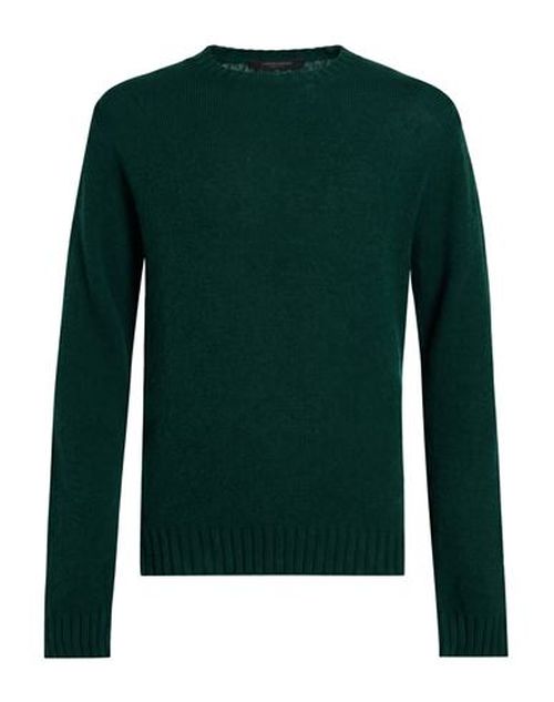 Man Sweater Dark green Size S Wool