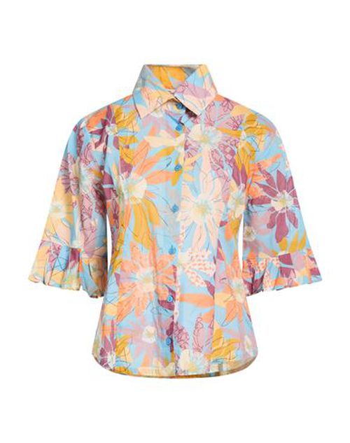 Woman Shirt Light blue Size L Cotton