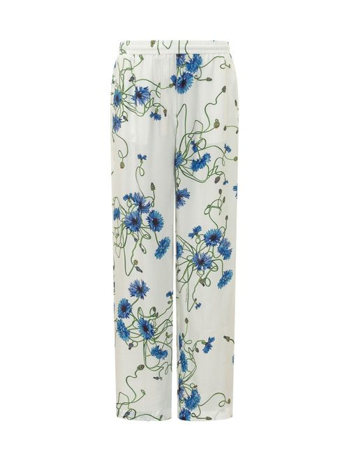 White Relaxed Elasticated Pants