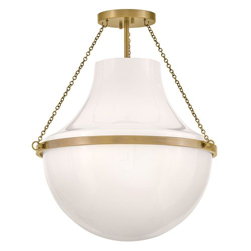 Heritage Brass LED Semi-Flush Mount from the Collins Collection