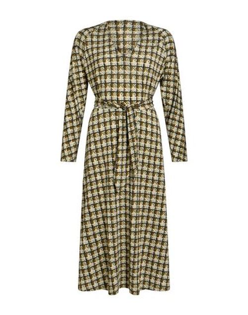 Woman Midi dress Military green Size 8 Viscose, Elastane